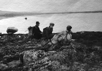  Lars Ødegård (bestefar) som fjellfører på Hardangervidda. 